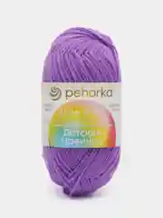 Фиолетовый пряжа Пехорка Детская новинка, акрил, 50 г, 200 м