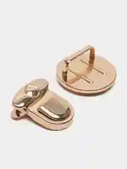 Застёжка для сумки, 3,8 х3,8 см, цвет золотой