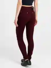 Тёмно-бордовый джинсы женские skinny, цветные, средняя посадка
