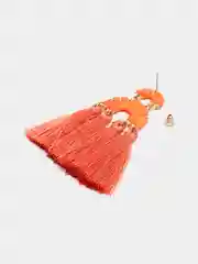 Коралловый серьги женские, с кисточками, подарок на 8 марта маме, дочери, коллеге, сестре