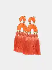 Коралловый серьги женские, с кисточками, подарок на 8 марта маме, дочери, коллеге, сестре