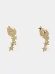 Серьги звезды длинные ассиметричные
