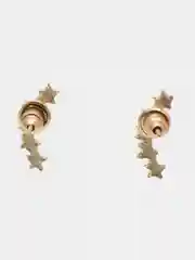 Серьги звезды длинные ассиметричные