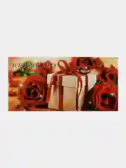 Ледяной конверт для денег подарочный