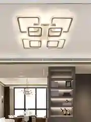 Белый управляемая потолочная люстра светодиодная с пультом Estares Tetra 160W APP , до 25 кв.м