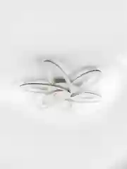 Белый управляемая потолочная светодиодная люстра с пультом Estares Lorena double 90W ,до 20кв.м