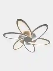 Белый управляемая потолочная светодиодная люстра с пультом Estares Lorena double 90W ,до 20кв.м