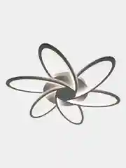 Белый управляемая потолочная светодиодная люстра с пультом Estares Lorena double 90W ,до 20кв.м