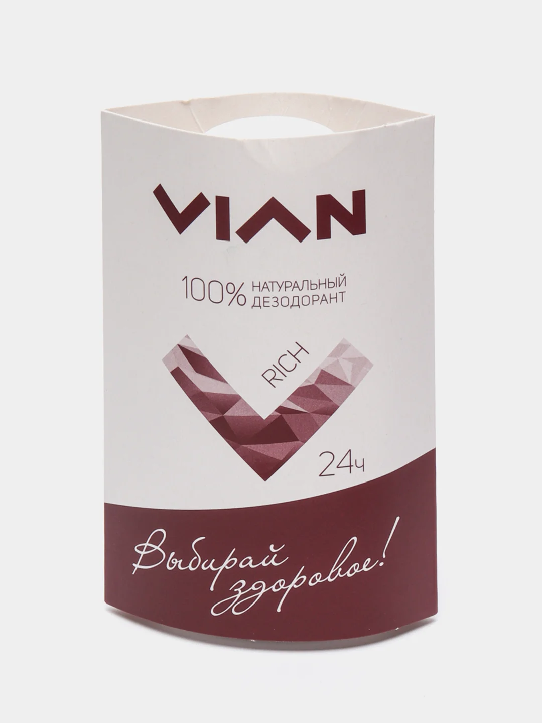 Бордовый натуральный концентрированный дезодорант VIAN