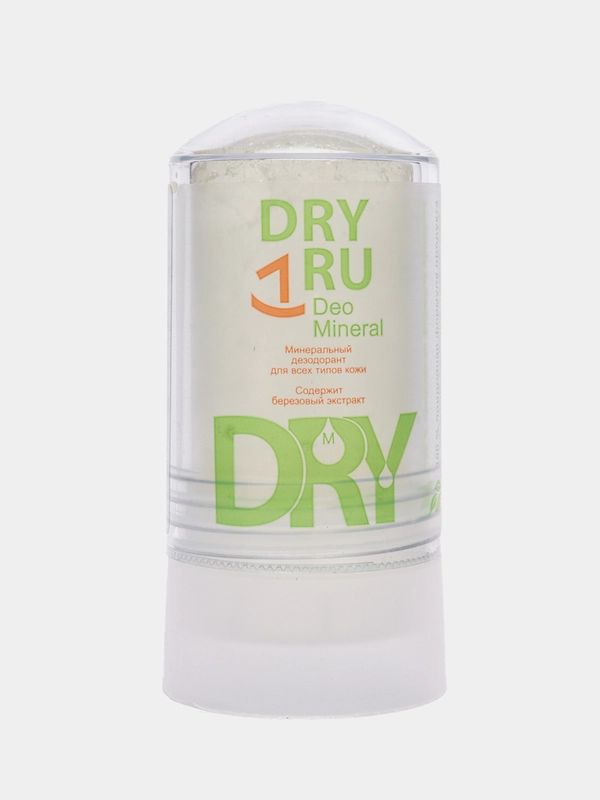 DRY RU Deo Mineral, минеральный дезодорант для всех типов кожи, женский мужской дезодорант