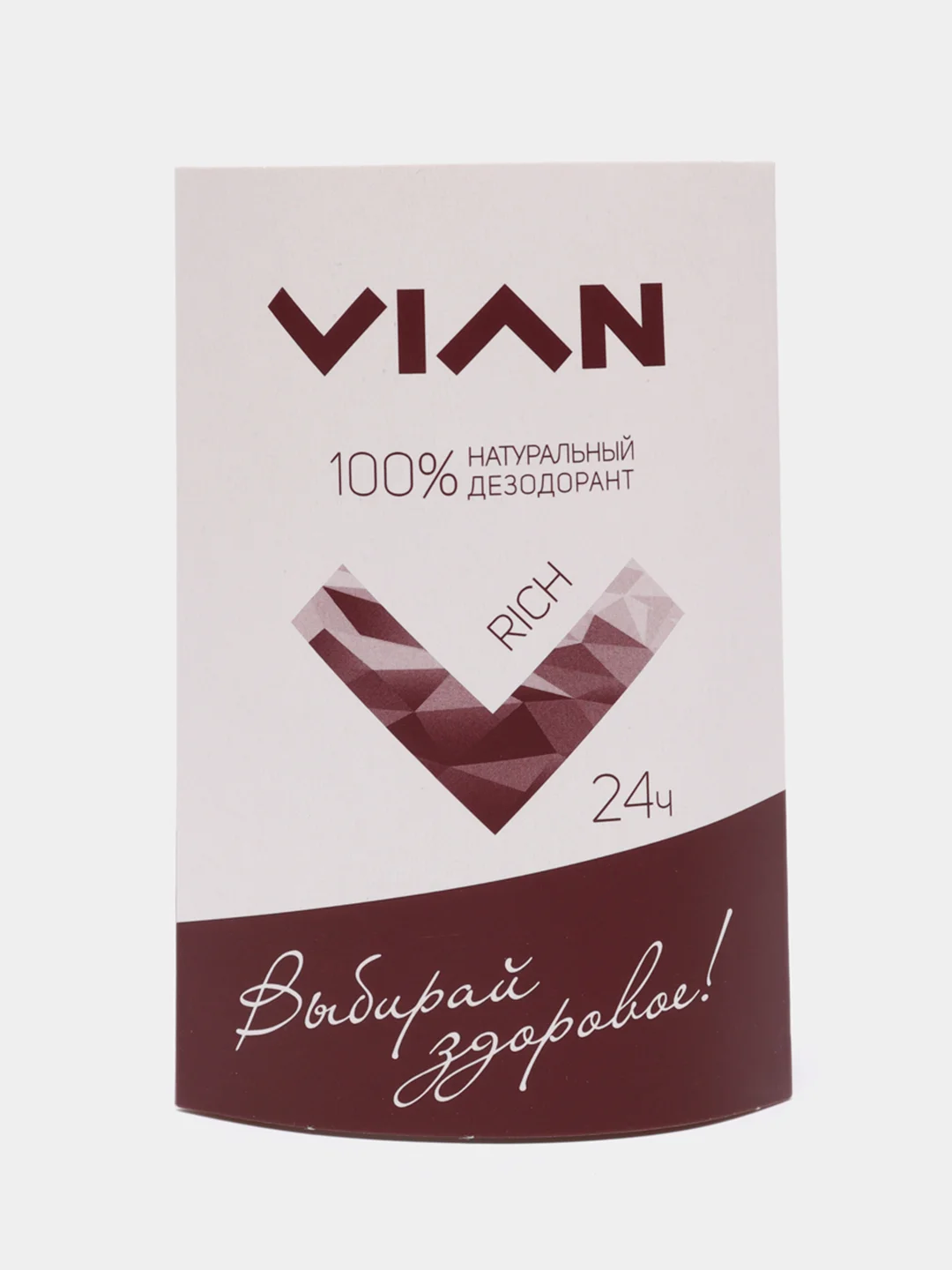 Тёмно-бордовый натуральный дезодорант Vian /Виан