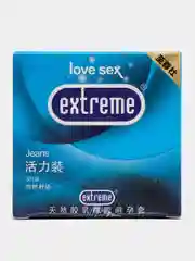 Синий презервативы Extreme с различными эффектами 3 штуки