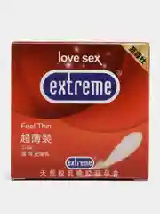 Красный презервативы Extreme с различными эффектами 3 штуки