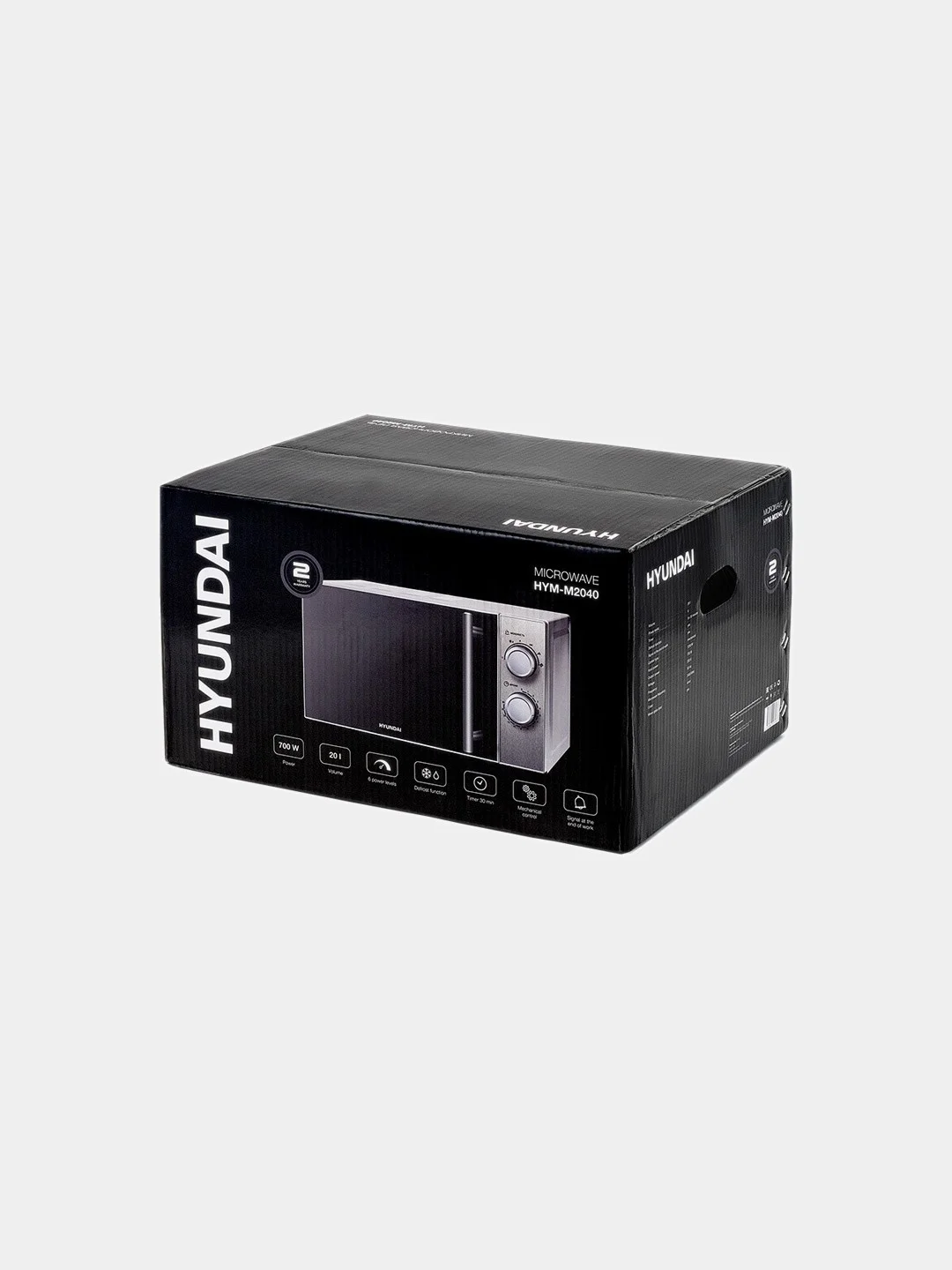 Микроволновая печь Hyundai HYM-M2040, 700Вт, 20л, нержавеющая сталь