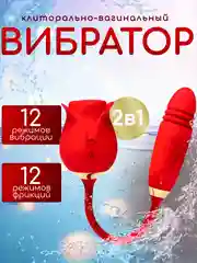 Вибратор, Вакуумно-волновой вибратор / Клиторальный стимулятор Роза 2в1
