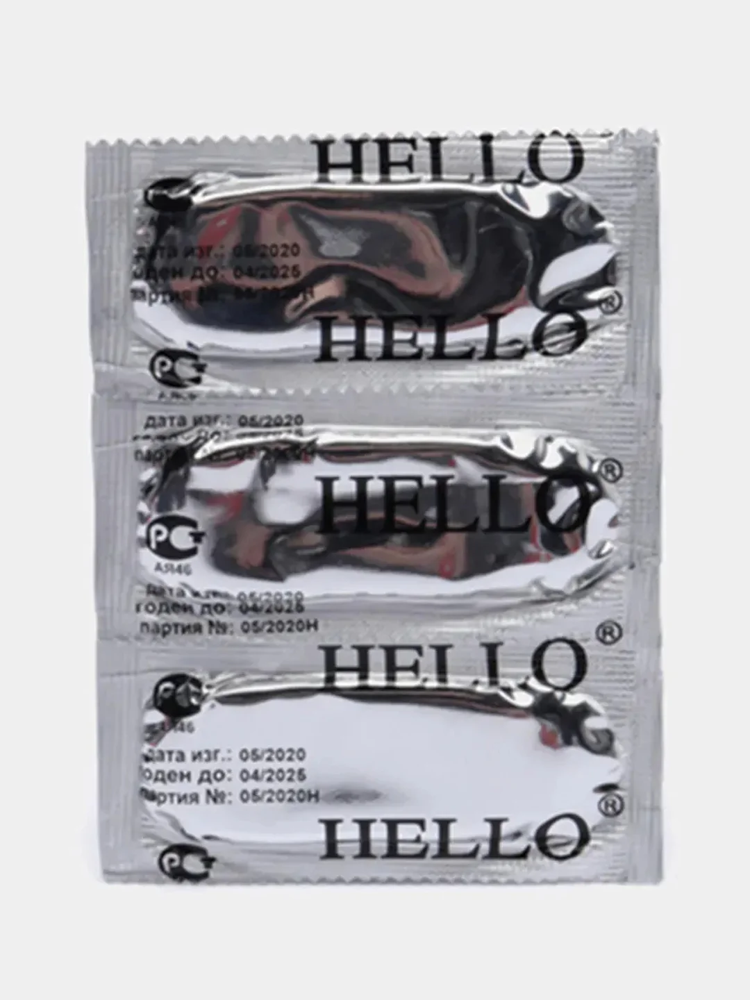 Презервативы Hello , 3 штуки в упаковке