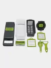 Серый терка для овощей / Овощерезка ручная универсальная Nicer Dicer