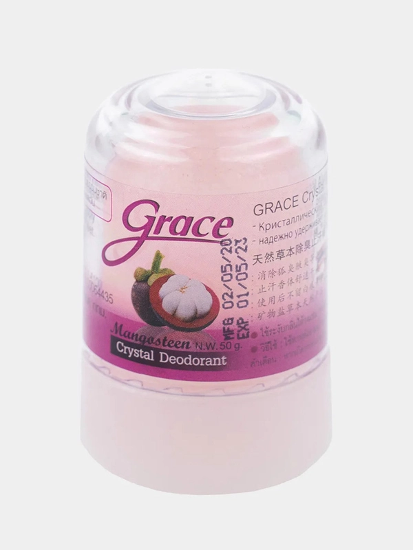 Дезодорант-кристалл натуральный, Grace Мангостин, 50 гр, Тайланд