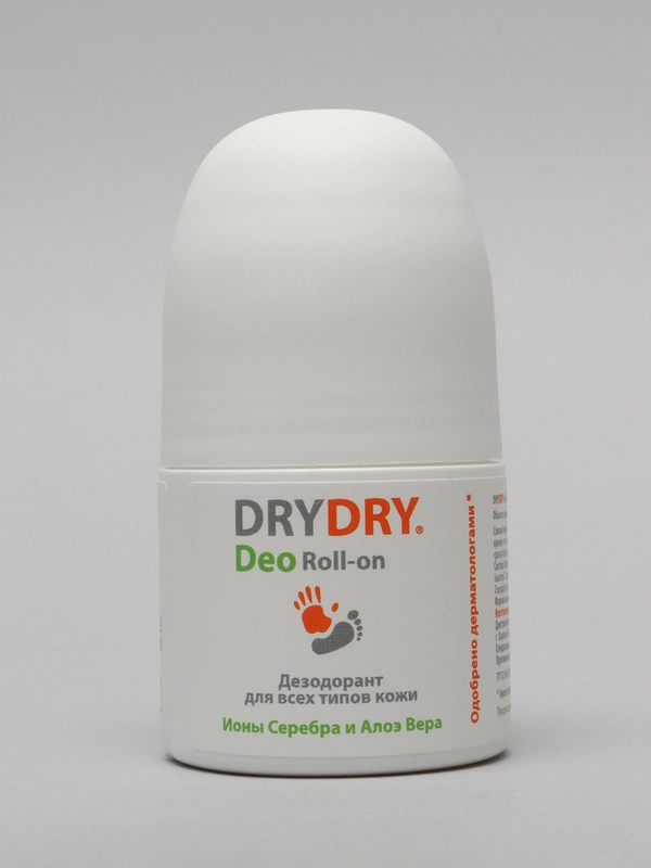DRY DRY Deo Roll-on дезодорант для всех типов кожи с ионами серебра и алоэ вера