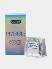 Презервативы Durex №12 Invisible XXL ультратонкие, 12 штук