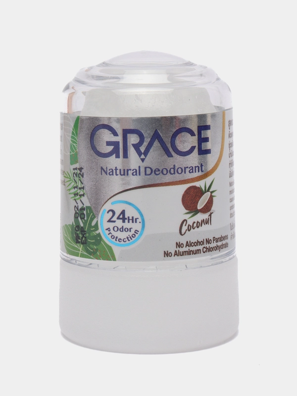 Натуральный тайский дезодорант кристалл кокос Grace, каменный женский, мужской 40 гр