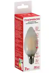 Лампочка светодиодная филаментная THOMSON TH-B2136 7 Вт, E14, свеча, 4500K дневной свет