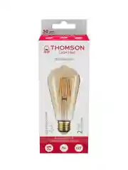Лампочка светодиодная филамент. THOMSON TH-B2129 7 Вт, E27, ST64, edison, 2400K теп. свет