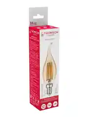 Лампочка светодиодная филамент. THOMSON TH-B2120 11 Вт, E14, свеча на ветру, 2400K теп. св