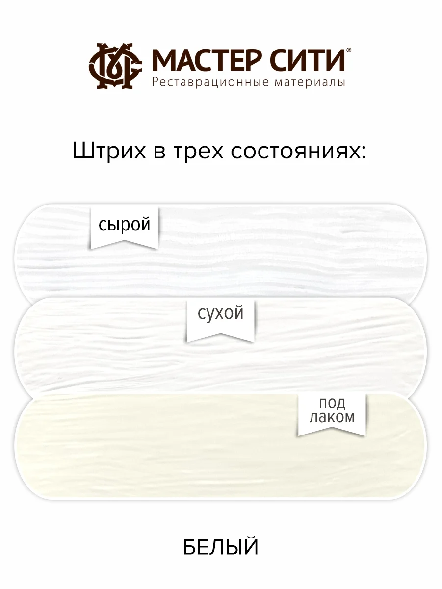 Штрих для мебели Мастер Сити, белый