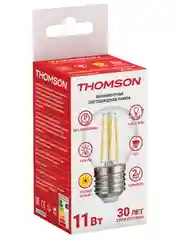Лампочка светодиодная филаментная THOMSON TH-B2095 11 Вт, E27, шар, 2700K теплый свет