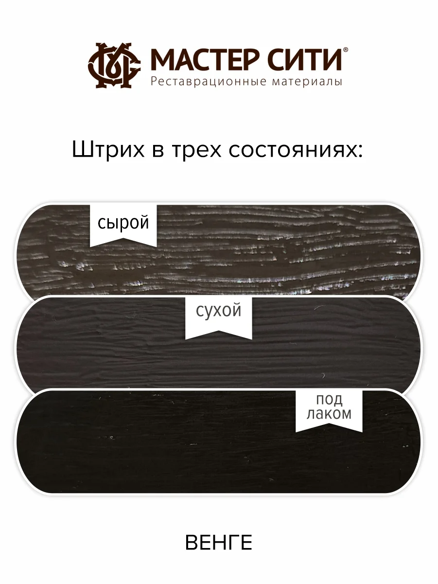Штрих для мебели МАСТЕР СИТИ Венге