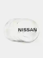 Хром наклейки на диски, колпаки Nissan сферическая, изогнутая ниссан, 4 штуки