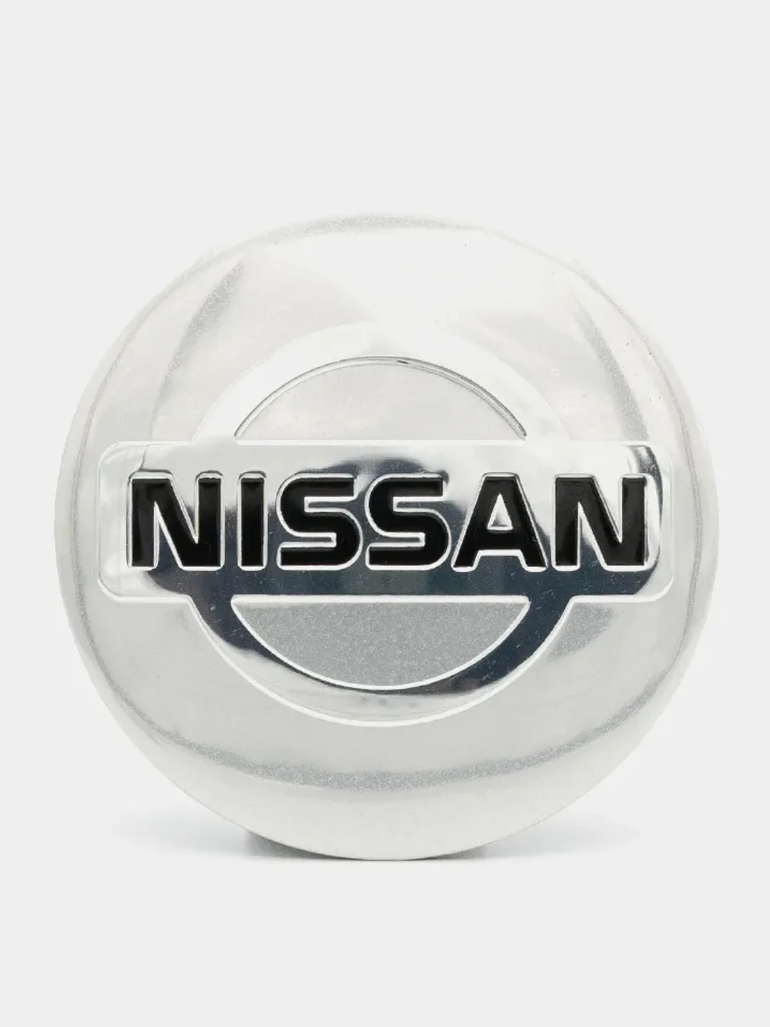 Хром наклейки на диски, колпаки Nissan сферическая, изогнутая ниссан, 4 штуки