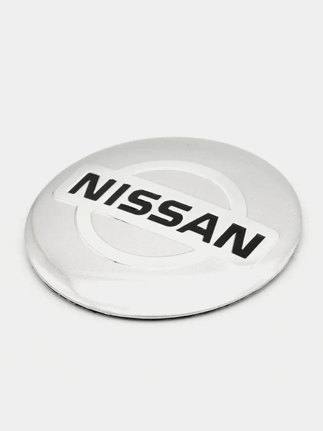 Хром наклейки на диски, колпаки Nissan сферическая, изогнутая ниссан, 4 штуки