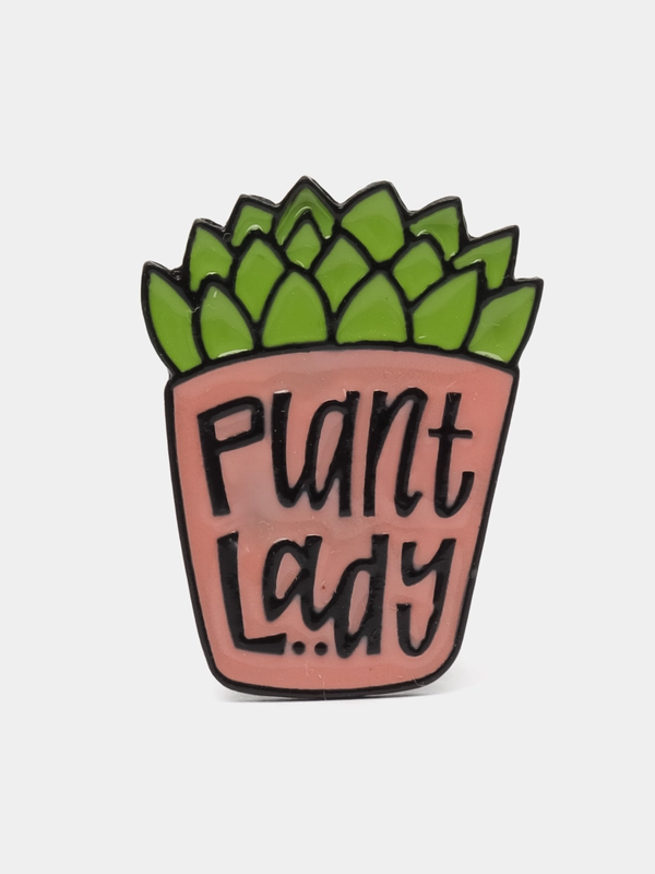 Металлический значок "Lady Plant"