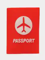 Красный обложка для паспорта "Passport", силиконовая
