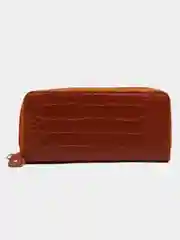 Горчичный кошелек женский, отдел на молнии
