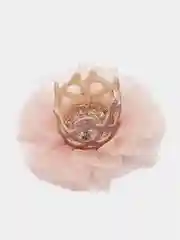 Коралловый меланж зажим для волос с короной/Аксесуары для девочек