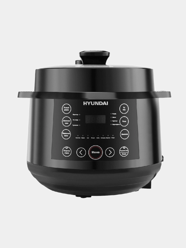 Мультиварка-скороварка Hyundai HYMC-2407, 1000Вт, черный/черный