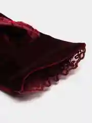Бордовый перчатки женские