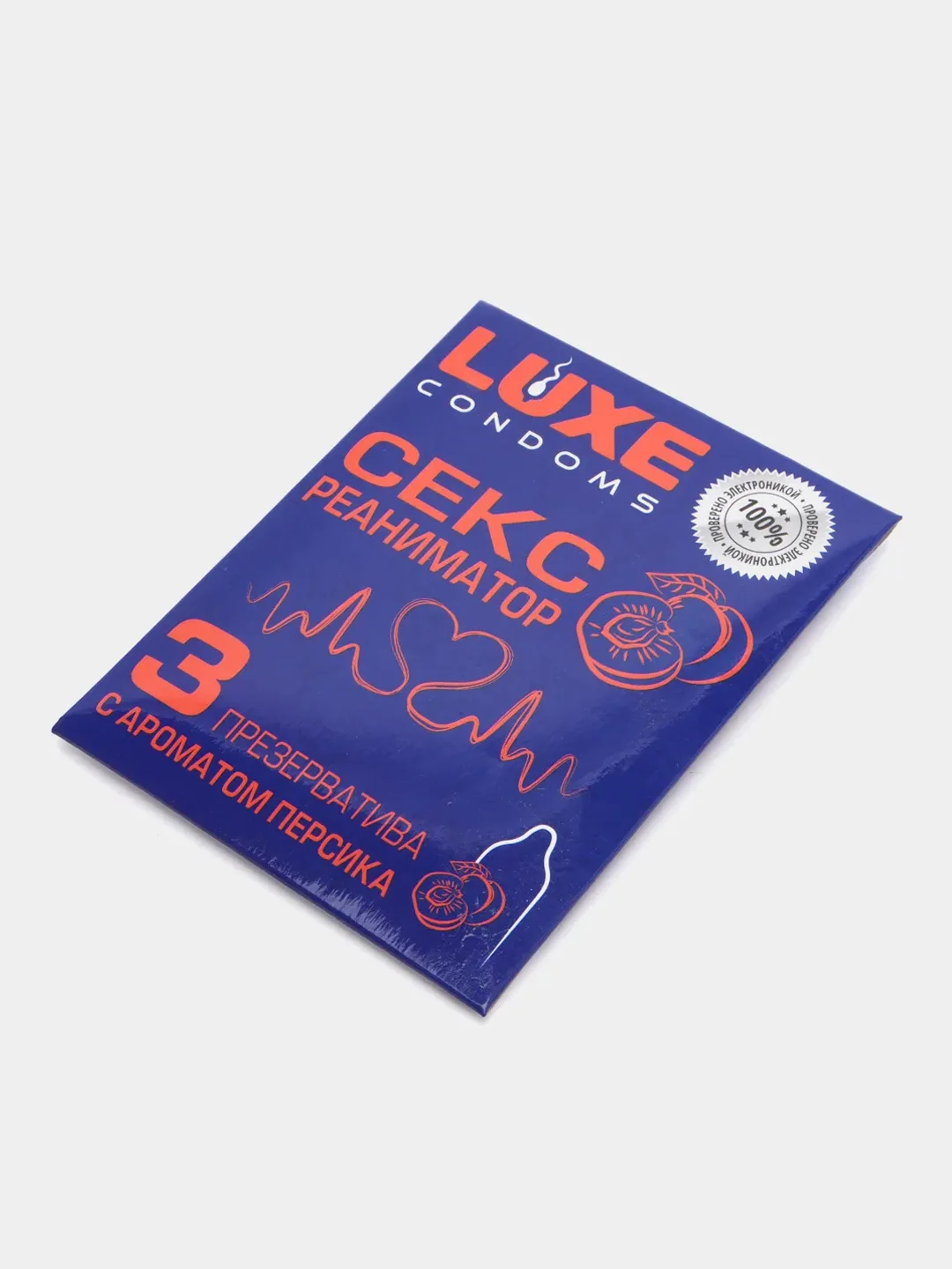 Презервативы "Luxe" Сексреаниматор, Абрикос, 3 шт