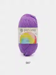 Фиолетовый пряжа Пехорка Детская новинка, акрил, 50 г, 200 м