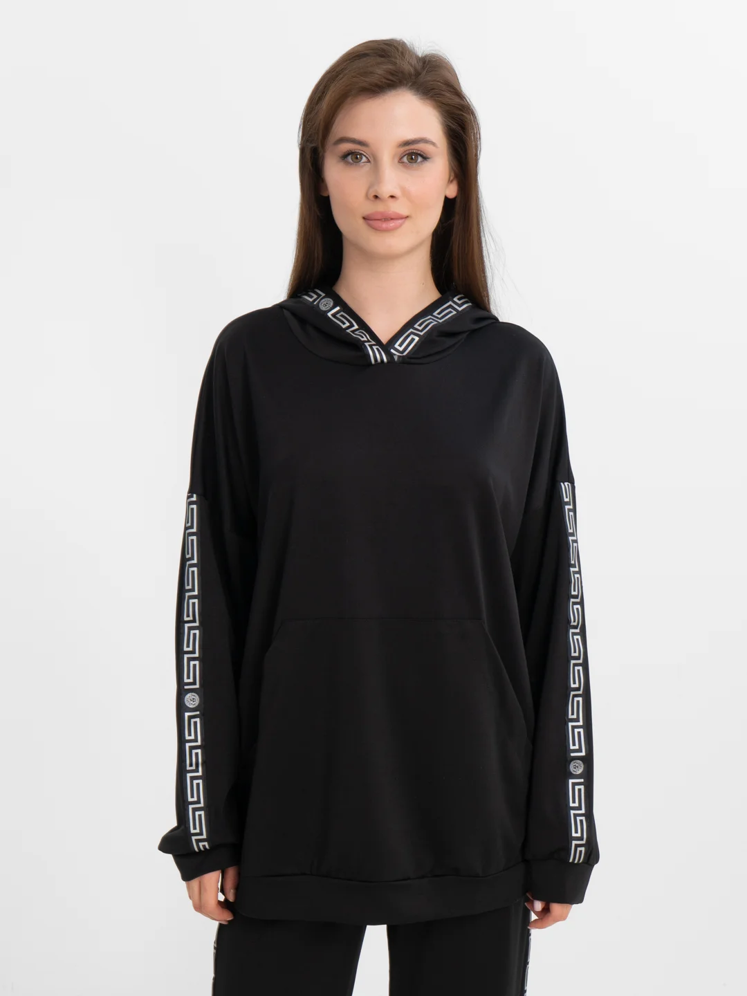 Костюм двойка черный, женский,большие размеры,60( 5XL),62( 6XL),64( 7XL),66(8XL)