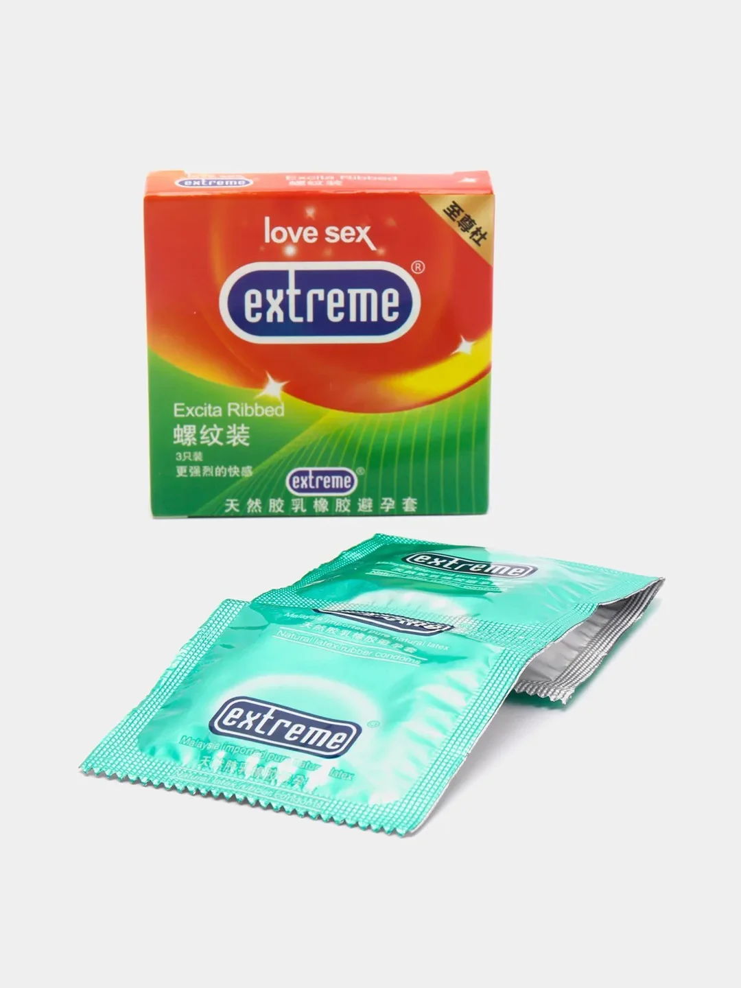 Зеленый презервативы ультратонкие "Extreme", для максимальной чувствительности