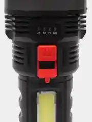 Фонарь светодиондный, фонарь ручной заряжаемый через  USB, фонарь с индикатором заряда