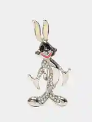 Серебряный брошь