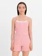 Кораллово-розовый домашний комплект-пижама