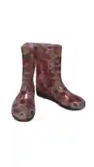 Кораллово-розовый сапоги женские резиновые цветные