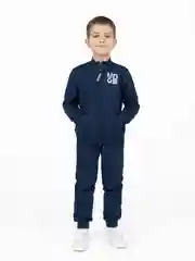 Синий меланж спортивный костюм для мальчика Утенок, на флисе