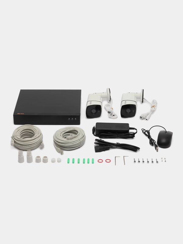 Комплект IP видеонаблюдения Ps-Link KIT-C202IP-POE 2 камеры для улицы 2 Мп с POE